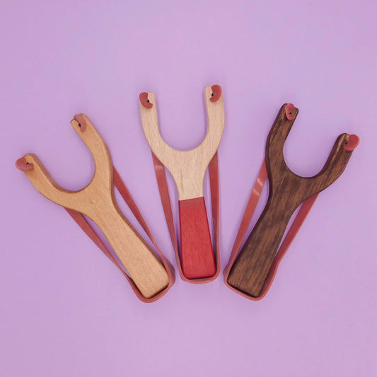 tirachinas de madera artesanal de juguete