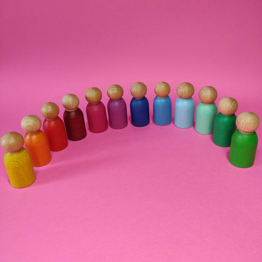 pack de 12 muñecos montessory y waldorf