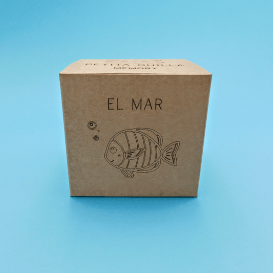 Memory juego de memoria de madera artesanal animales del mar