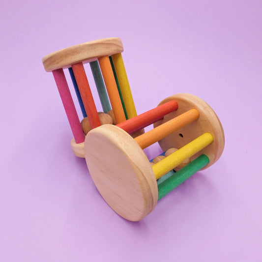 Rodari sonajero de madera para bebés artesanal grande