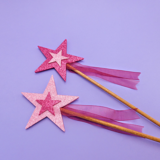 varita mágica estrella hecha a mano de juguete conjunto