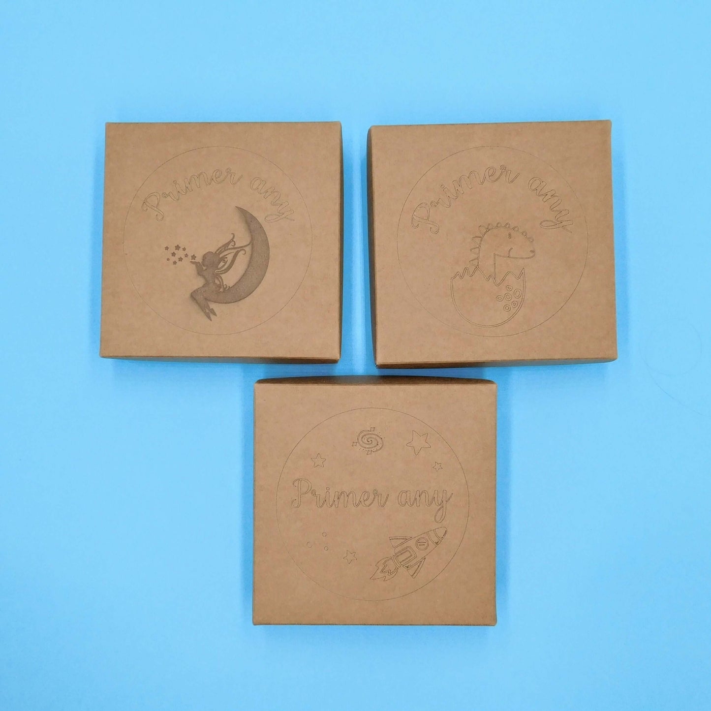 cumplemeses de madera personalizado planetas y espacio