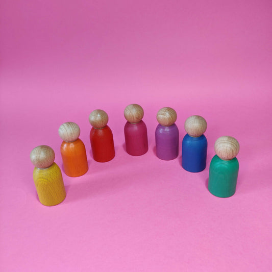 pack de 7 muñecos montessory y waldorf