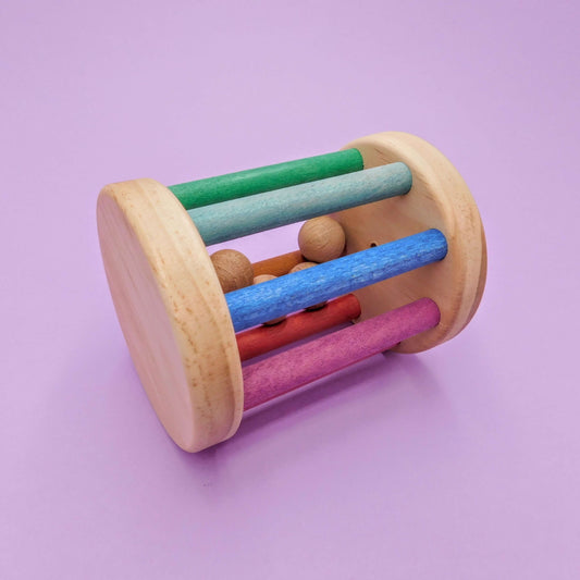 Rodari sonajero de madera para bebés artesanal multicolor